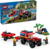 LEGO® City 60412 Hasičské auto 4x4 a záchranný čln