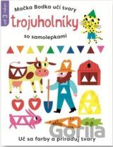 Mačka Bodka učí tvary: Trojuholníky so samolepkami