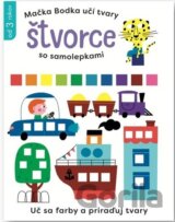 Mačka Bodka učí tvary: Štvorce so samolepkami