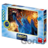 Puzzle Zářící Socha Svobody neon [CZ] [Puzzle]