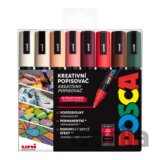 Posca sada popisovačů PC-5M - Autumn 1,8 - 2,5 mm (mix zemitých tónů 8 ks)