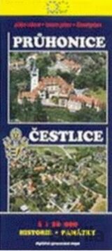 Průhonice, Čestlice - plán obce 1:10000