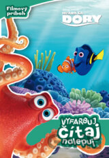 Hľadá sa Dory - Vyfarbuj, čítaj, nalepuj