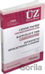 Úplné Znění 1580 Cenné papíry, Kapitálový trh, Investiční společnosti a fondy, Komoditní burzy