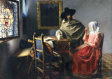 Johannes Vermeer - The Glass of Wine, 1661