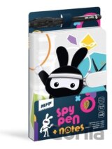 Blok s magnetem Spy notes černý s fixem