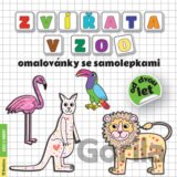 Zvířata v ZOO - omalovánky se samolepkami
