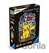 Dřevěné puzzle Pikachu