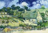 Vincent Van Gogh - Thatched Cottages at Cordeville, 1890
