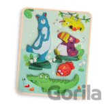Senzorické vkládací puzzle Jungle