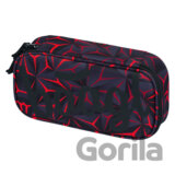 Školský peračník etui Baagl Red Polygon