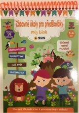 Zábavné úkoly pro předškoláky 5-6 let - Můj blok plný úkolů a samolepek
