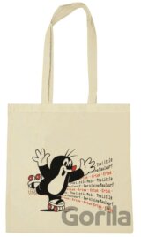 Shopping taška na rameno Krteček: Šťastný krtko na korčuliach
