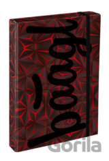 Dosky na školské zošity Baagl Jumbo Red Polygon (A4)