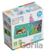 KukiKuk Véééliké puzzle duo Kde bydlí zvířátka