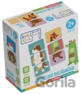KukiKuk Véééliká skládačka Veselá zvířátka