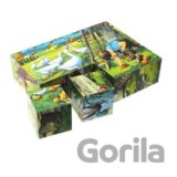 Drevené kocky na statku