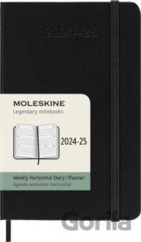 Moleskine – 18-mesačný horizontálny diár 2024/2025 - čierny