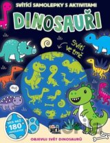 Svítící samolepky s aktivitami Dinosauři