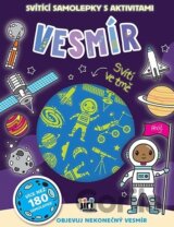 Svítící samolepky s aktivitami Vesmír