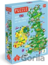 Mapa Velké Británie a Severního Irska