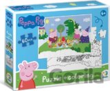 Oboustranné puzzle Prasátko Peppa Piknik
