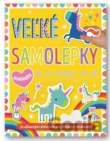 Velké samolepky a omalovánky pre malé ruky: Jednorožce