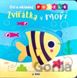 Zvířátka v moři - Čti a skládej puzzle