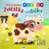 Zvířátka na statku - Čti a skládej puzzle