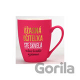 Zamatový hrnček Úžasná učiteľka