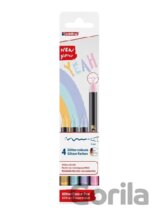 Edding 1200 Fixy třpytivé pastelové barvy 4 ks