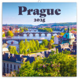 NOTIQUE Nástenný poznámkový kalendár Prague (Praha) 2025