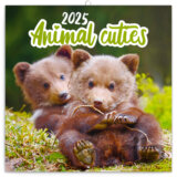NOTIQUE Nástenný poznámkový kalendár Animails cuties (Mláďatá) 2025