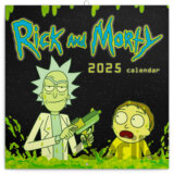 NOTIQUE Nástenný poznámkový kalendár Rick a Morty 2025