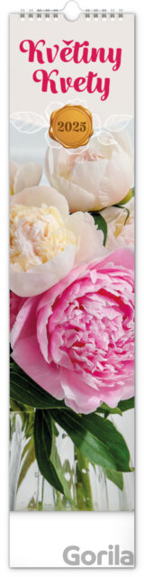 NOTIQUE Nástenný kalendár Květiny – Kvety 2025