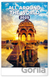 NOTIQUE Nástenný kalendár All Around The World (Svetové monumenty) 2025