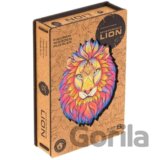 UNIDRAGON dřevěné puzzle - Lev, velikost KS