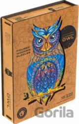 UNIDRAGON dřevěné puzzle - Sova, velikost KS