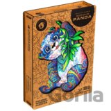 UNIDRAGON dřevěné puzzle - Panda, velikost KS