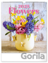 NOTIQUE Nástenný kalendár Flowers (Kvety) 2025