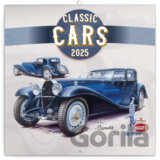 NOTIQUE Poznámkový kalendár Classic Cars 2025 (západná verzia)