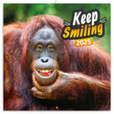 NOTIQUE Poznámkový kalendár Keep Smiling (Úsmev, prosím) 2025 (západná verzia)