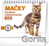 NOTIQUE Stolový kalendár Mačky 2025