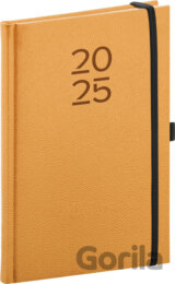 NOTIQUE Týždenný diár Vellum 2025 (oranžový)