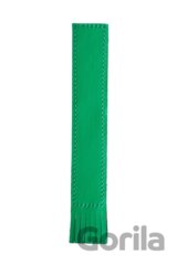 Kožená záložka se střapci Zelená