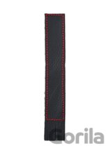 Kožená záložka se střapci Černá