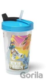 Lego Ninjago kelímok s brčkom modrý