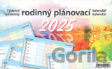 Týdenní rodinný plánovací kalendář 2025 - stolní kalendář