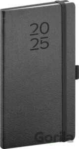NOTIQUE Vreckový diár Vellum 2025 - čierny