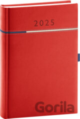 NOTIQUE Denný diár Tomy 2025 - červeno-modrý